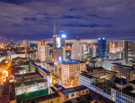 Nairobi City at night